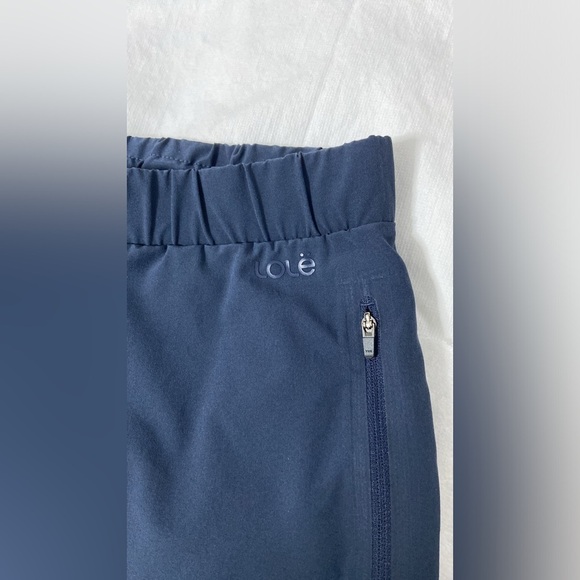 LOLE navy blue activewear joggers with zipped pockets size medium - Picture 3 of 12